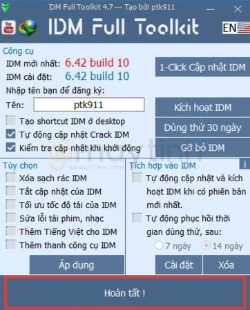 Hướng dẫn tải và cài đặt Internet Download Manager chi tiết 